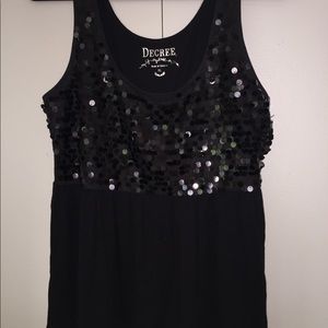 Sequin Babydoll Style Tank